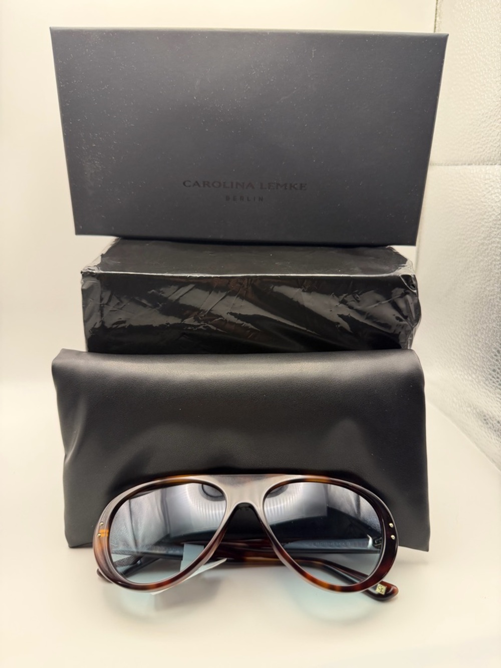 Carolina Lemke Men’s Tortoiseshell Sunglasses - Brown Gradient Lenses